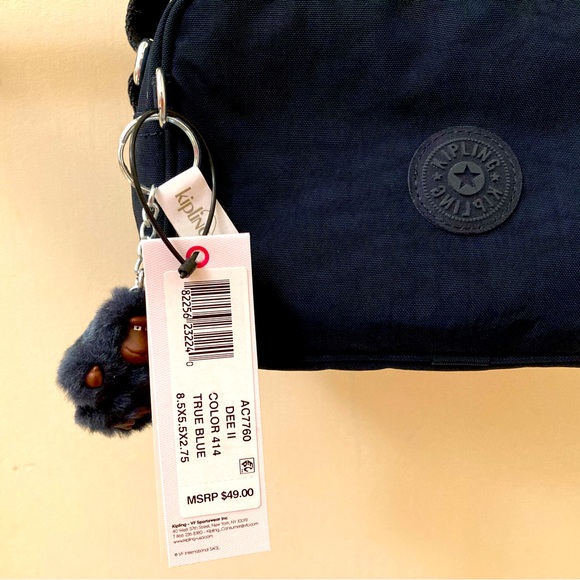 Kipling Dee II Purse in True Blue (NWT) - Adjustable Straps | Light Bag | Casual - Picture 3 of 11